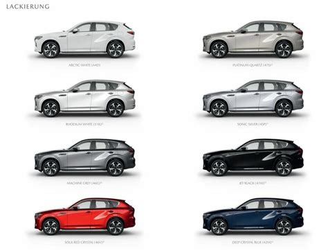 2023 CX-60 available colors.... Why is Mazda color palette so boring ...