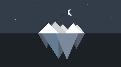 2560x1440 Iceberg Minimalist 1440P Resolution Wallpaper, HD Minimalist ...