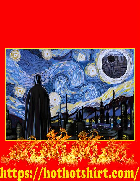 Star wars starry night poster