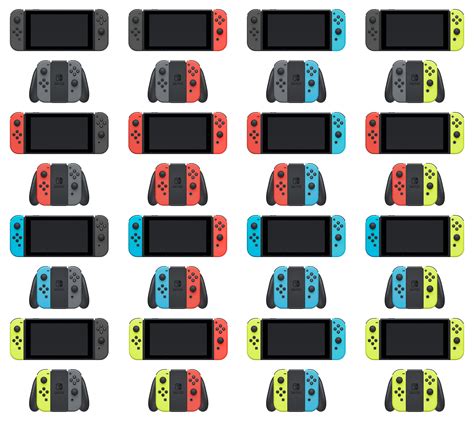 All 16 Joy-Con color combinations : NintendoSwitch