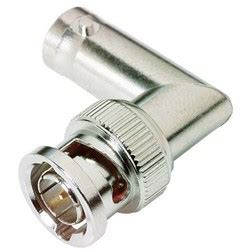 Coaxial 75 Ohm Right Angle Adapter, BNC Male / Female - BA038