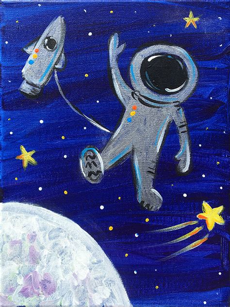 "Space Walker" Painting Party with The Paint Sesh