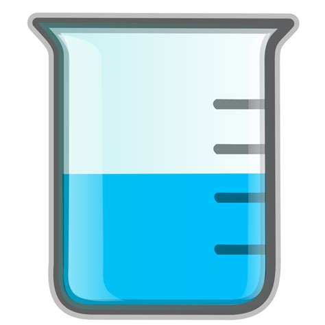 OnlineLabels Clip Art - Lab Icon - Beaker Light Blue