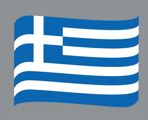 grecia bandera nacional europa emblema símbolo icono vector ilustración ...