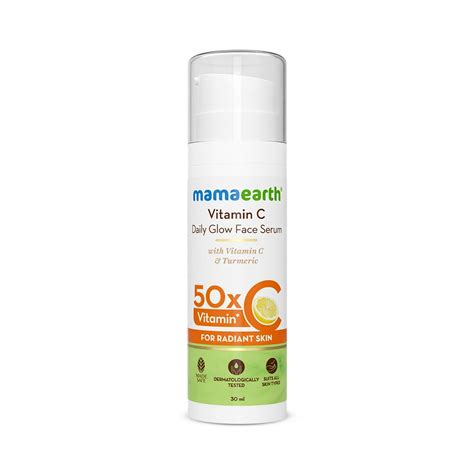 Mamaearth Vitamin C Daily Glow Face Serum With Vitamin C & Turmeric for ...