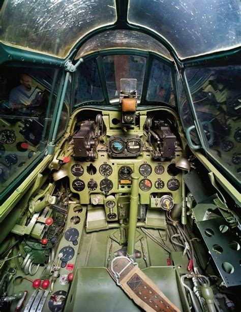 The cockpit of a Mitsubishi A6M Zero, the standard fighter of the ...