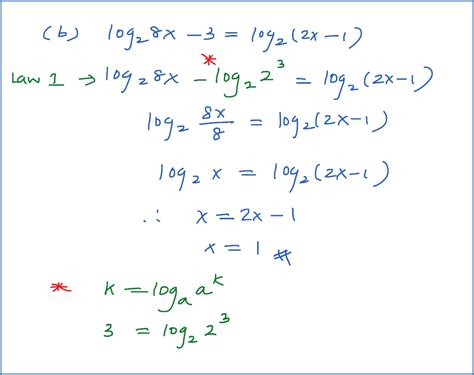 4.4 Equations Involving Logarithms - SPM Additional Mathematics