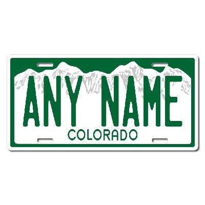 Colorado Replica State License Plate for Bikes, Bicycles, ATVs, Cart ...