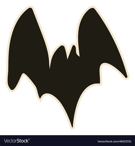 Classic bat halloween Royalty Free Vector Image