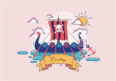 Pirate Banner Vector 155515 Vector Art at Vecteezy