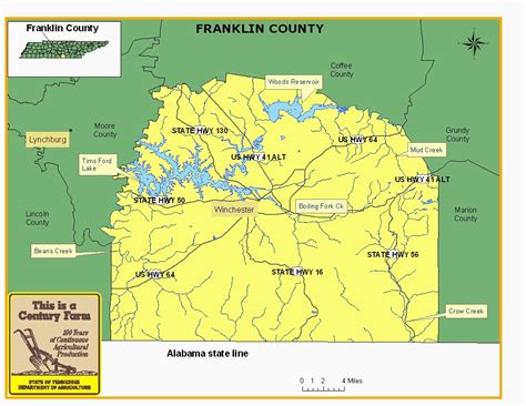 Franklin County Tennessee Map | secretmuseum