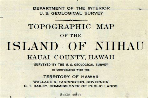 1926 Map of Niihau Kauai County Hawaii - Etsy