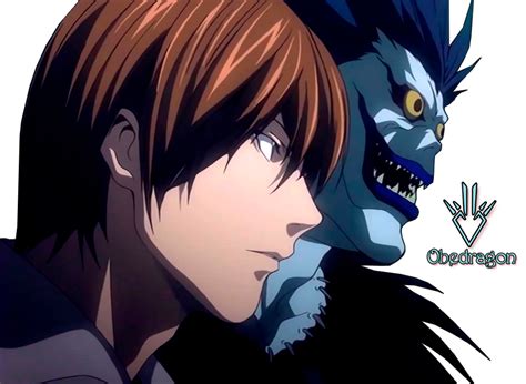 Light Yagami and Ryuk - Death Note - Render by Obedragon on DeviantArt