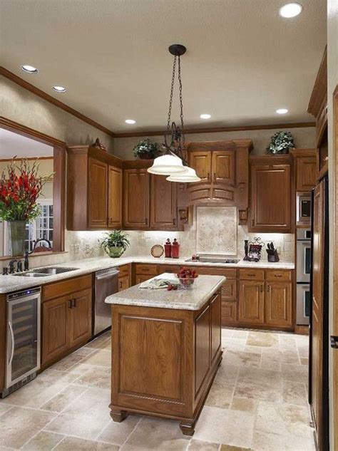 21+ Tile Floor In Kitchen With Honey Oak Cabinets - Rug Focus