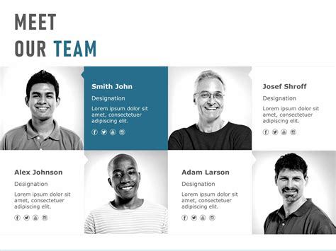 Meet the Team 10 PowerPoint Template