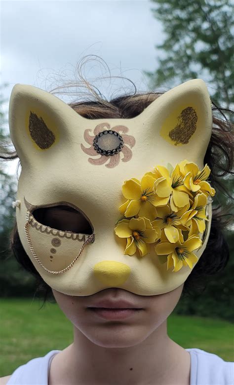 Sun Themed Cat Therian Mask - Etsy