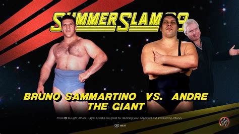 WWE 2K23 - Bruno Sammartino vs. Andre The Giant - AI vs. AI - YouTube