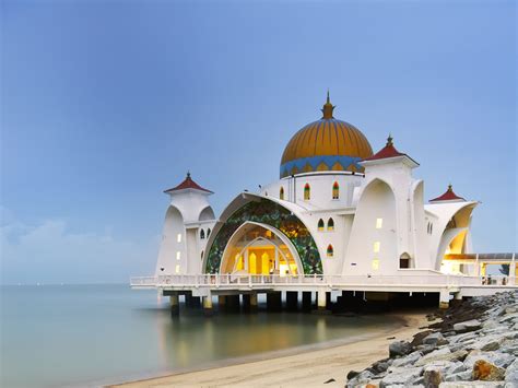 Malacca Straits Mosque Malaysia Hq (id: 57027) | WallPho.com | Strait ...