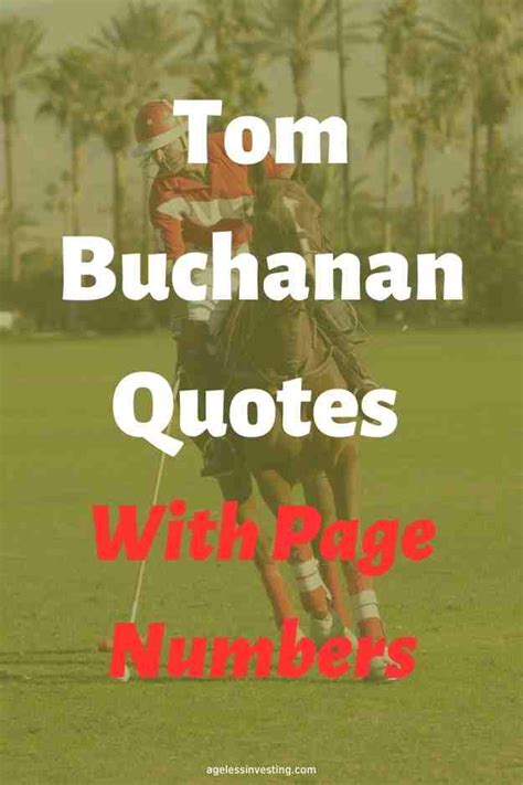 15 Tom Buchanan Quotes With Page Numbers from The Great Gatsby ...