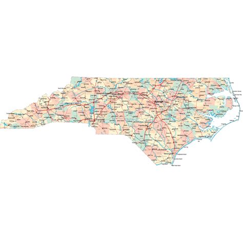 North Carolina Road Map - NC Road Map - North Carolina Highway Map