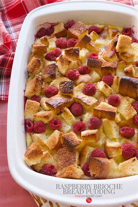 Breakfast favorite! Raspberry Brioche Bread Pudding recipe