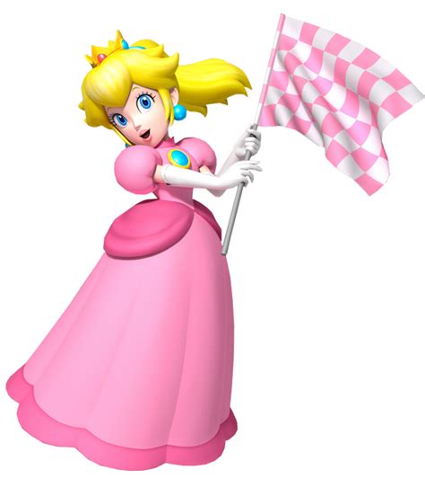 Mario Kart 7 - Peach Render by TheSquishyPancake on DeviantArt