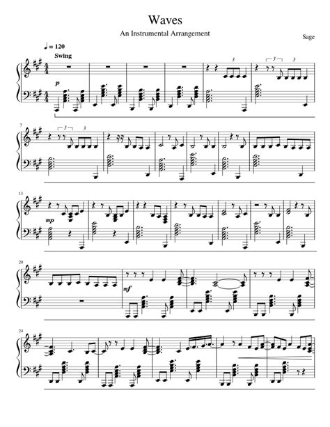 Waves – Imagine Dragons Sheet music for Piano (Solo) | Musescore.com