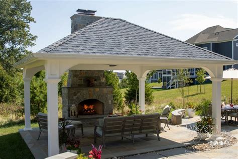 Pavilion with Outdoor Fireplace | Cozy Practical Beautiful