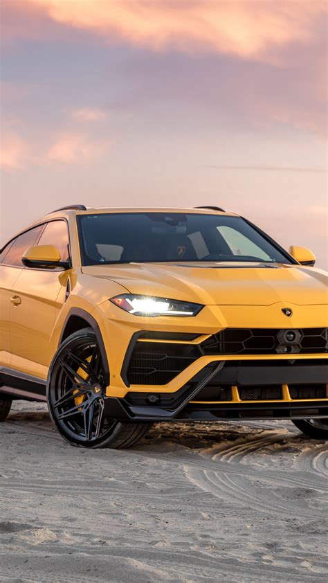 2160x3840 Yellow Lamborghini Urus, 2020 compact SUV wallpaper ...