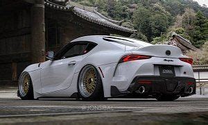 Slammed 2020 Supra on Custom Wheels Rendered as a Tuner’s Dream ...