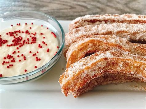 Delicious homemade churros rolled in cookie butter sugar with sweet ...