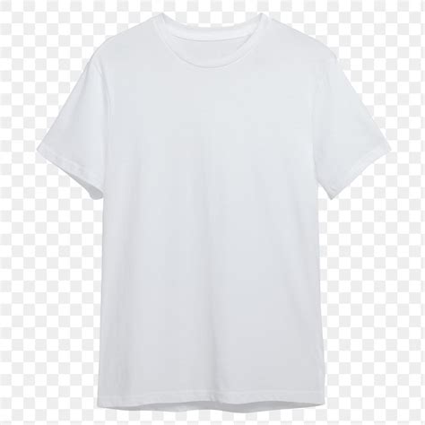 Men's White Tee PNG T-Shirt Mockup