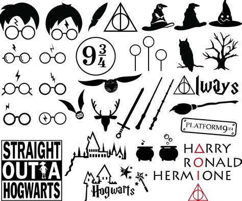 Free SVG Harry Potter Glasses Svg File 20437+ File for Cricut