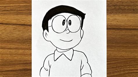 How to Draw Nobita from Doraemon || Easy drawing ideas for beginners ...