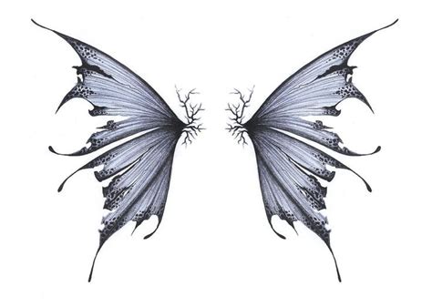 Fairy Wings 001 | Fairy wing tattoos, Fairy wings drawing, Wings drawing