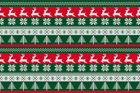 Ugly Christmas Sweater Pattern Gráfico por eartdesign · Creative Fabrica