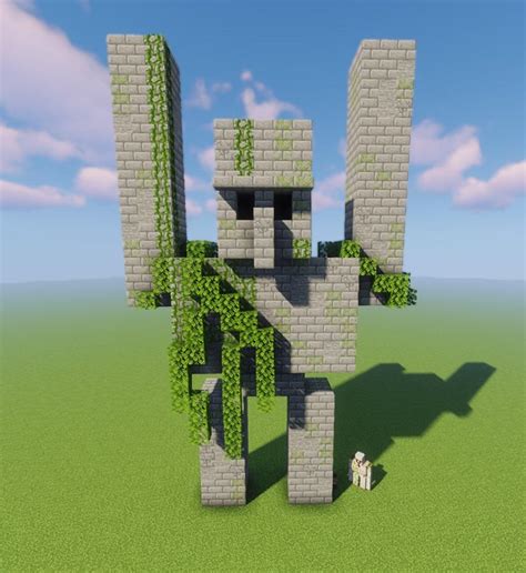 I improved my Iron Golem statue. What do you think? : r/Minecraft