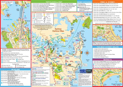 Free Tourist Map of Sydney & the Rocks