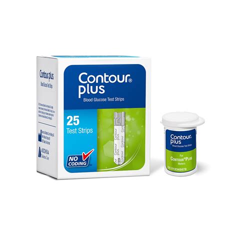 Contour Plus Blood Glucose Test Strips (1x25)