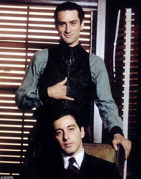 Robert De Niro and Al Pacino on the set of "The Godfather Part II" 1974 ...