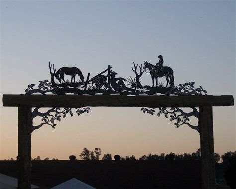 Kick Back Cowboy Ranch Entrance | Entrance gates, Ranch entrance ideas ...