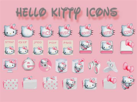 HELLO KITTY ICONS by lillysim on DeviantArt