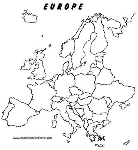 Europe Printable Worksheets - Coloring pages