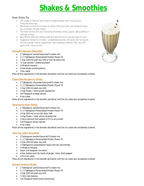 Herbalife Recipes | Bryont Blog