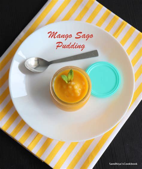 Sandhiya's Cookbook: Mango Tapioca Pudding | Sago Pudding | Pudding recipe