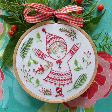 Ornament embroidery Christmas embroidery Embroidery kit