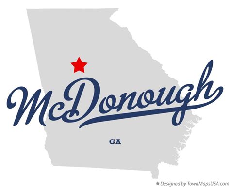 Map of McDonough, GA, Georgia