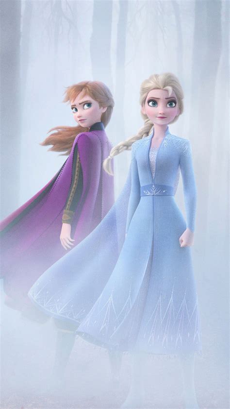 Anna And Elsa In Frozen 2 4k In 2160x3840 Resolution | Disney princess ...