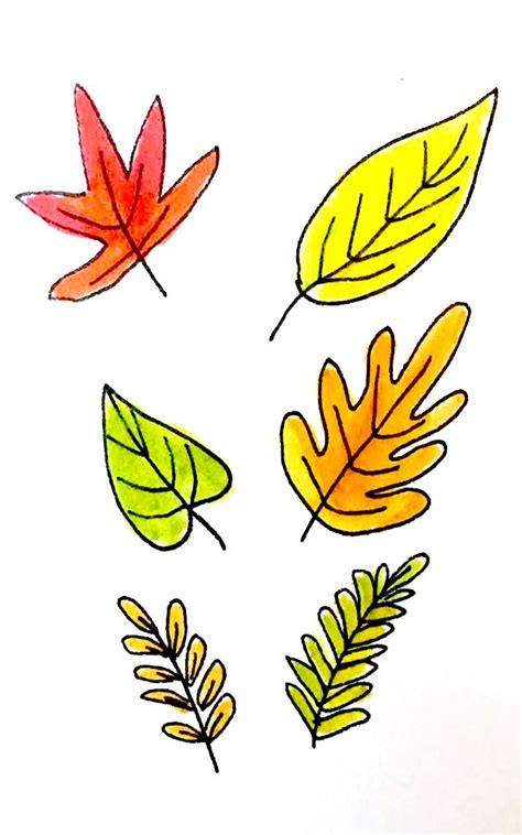 7 Ways to Draw Fall Leaves | Fall leaves drawing, Fall drawings, Leaf ...