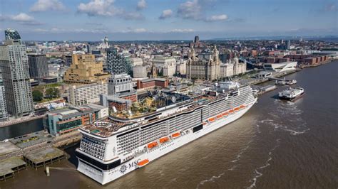 A Cruise Ship at Liverpool Port in the Summer Editorial Photo - Image ...